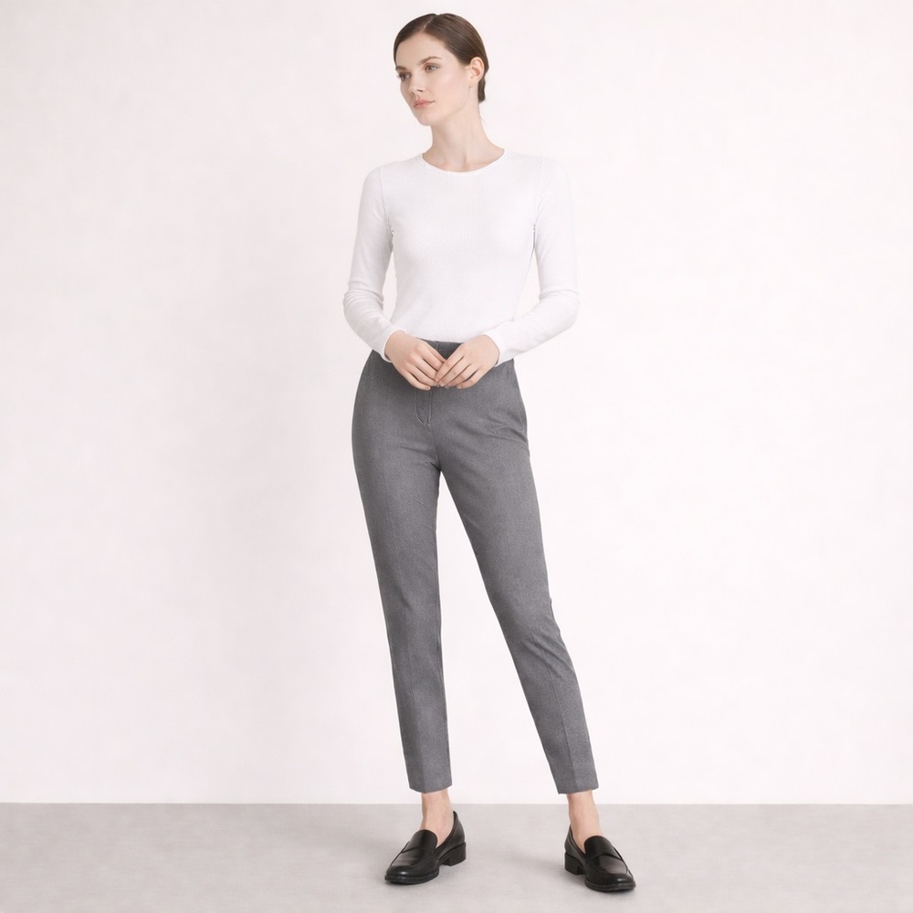 United Colors of Benetton Grey Slim Cropped Ankle Pants 38 IT/ US 2 | NWOT